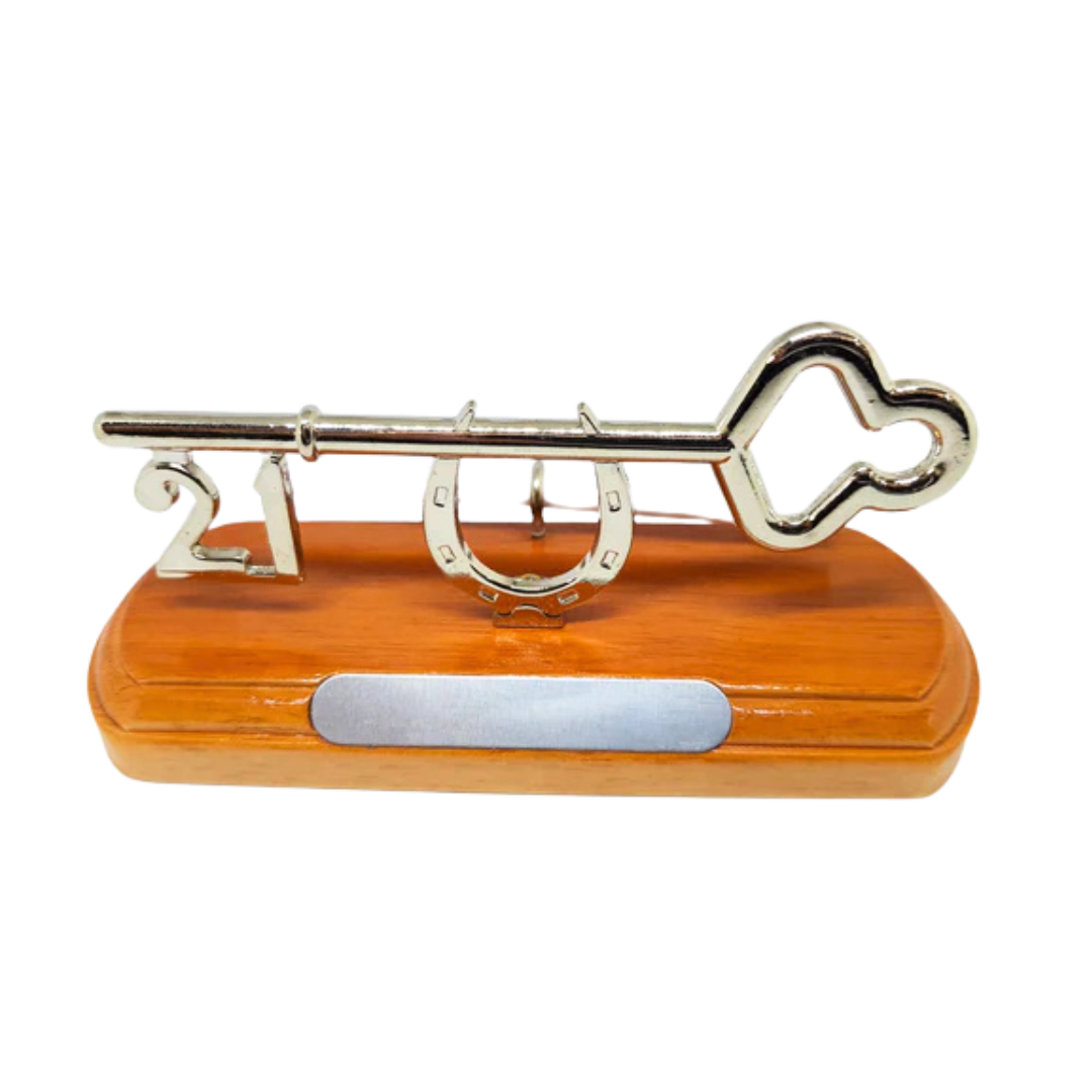 21st key on Wooden Stand