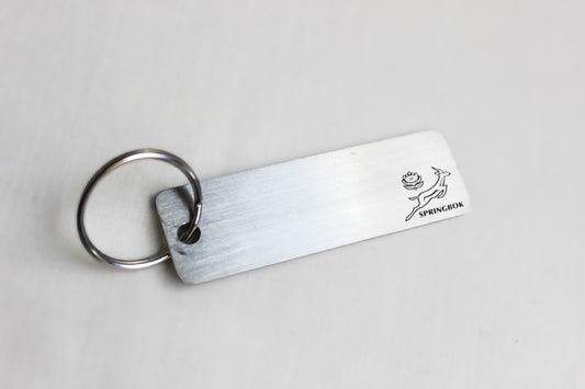 Springbok Rectangle Keyring