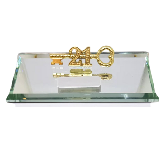 21st key on Glass Stand