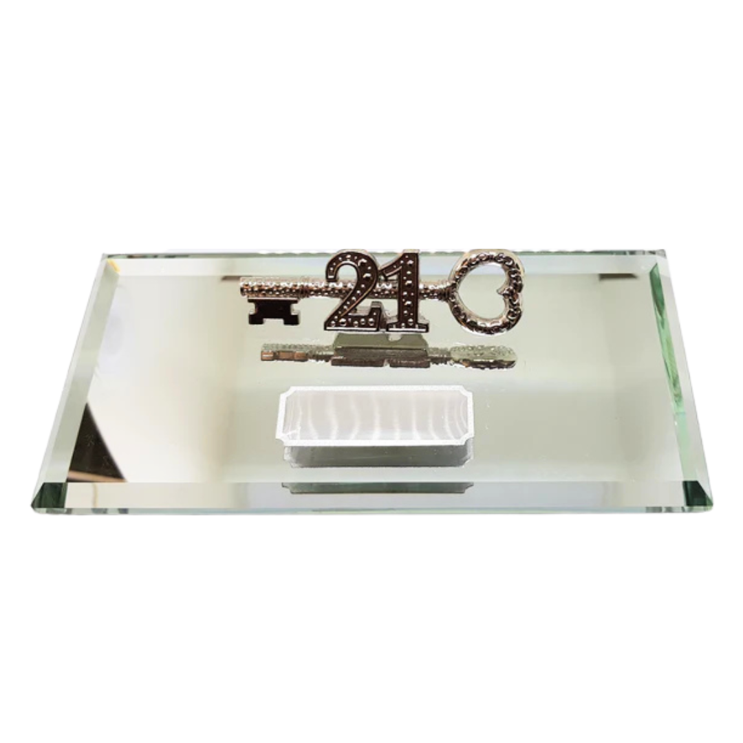 21st key on Glass Stand